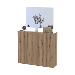 Hallway Doros Kassel with mirror Oak Ewok 4 chipboard 128x40x110 (42005501)